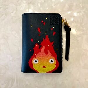 Limited Edition Loewe X Howl’s Moving Castle Calcifer Bi-Fold Wallet